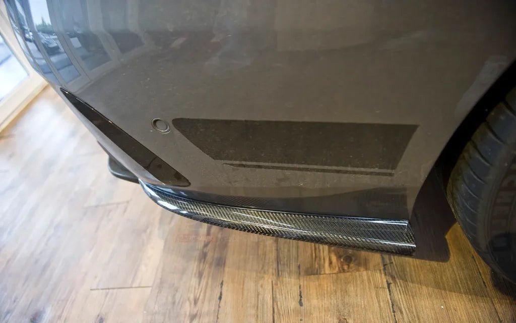 Mercedes Benz W218 CLS AMG Carbon Fiber Rear Bumper Extensions - JL Motoring