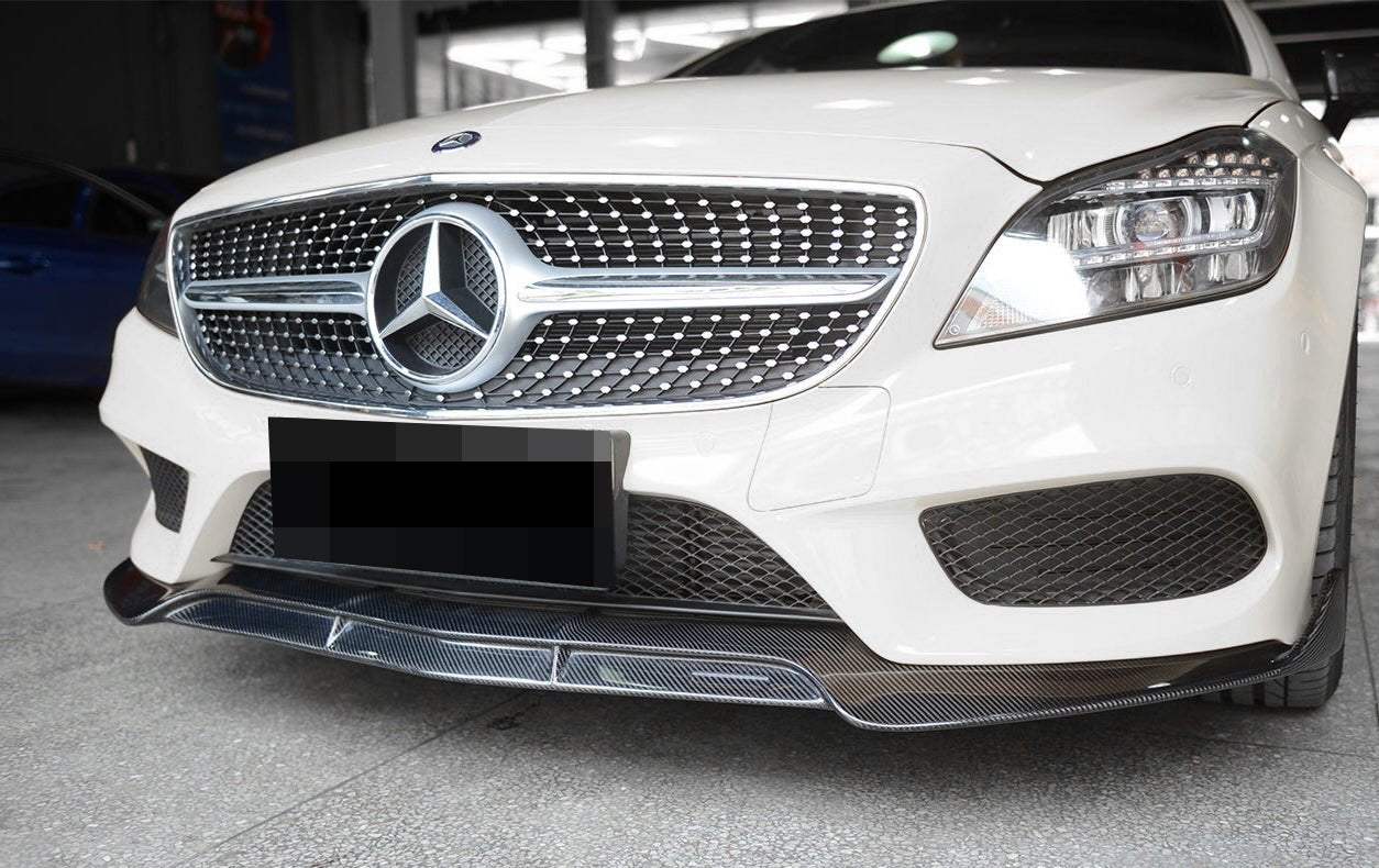 Mercedes Benz W218 Facelift CLS 550 Carbon Fiber Front Spoiler - JL Motoring