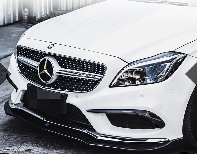 Mercedes Benz W218 Facelift CLS 550 Carbon Fiber Front Spoiler - JL Motoring