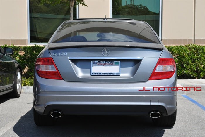 Mercedes W204 C Class AMG Style Carbon Fiber Trunk Spoiler - JL Motoring