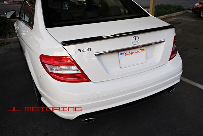 Mercedes W204 C Class AMG Style Carbon Fiber Trunk Spoiler - JL Motoring