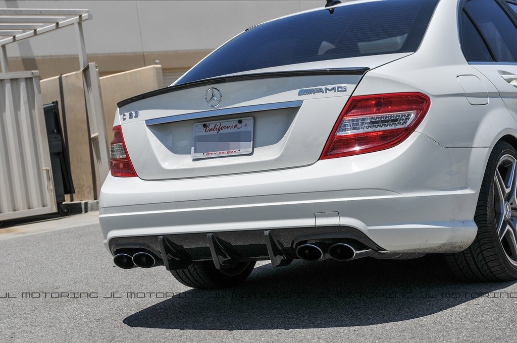 Mercedes W204 C Class AMG Style Carbon Fiber Trunk Spoiler - JL Motoring