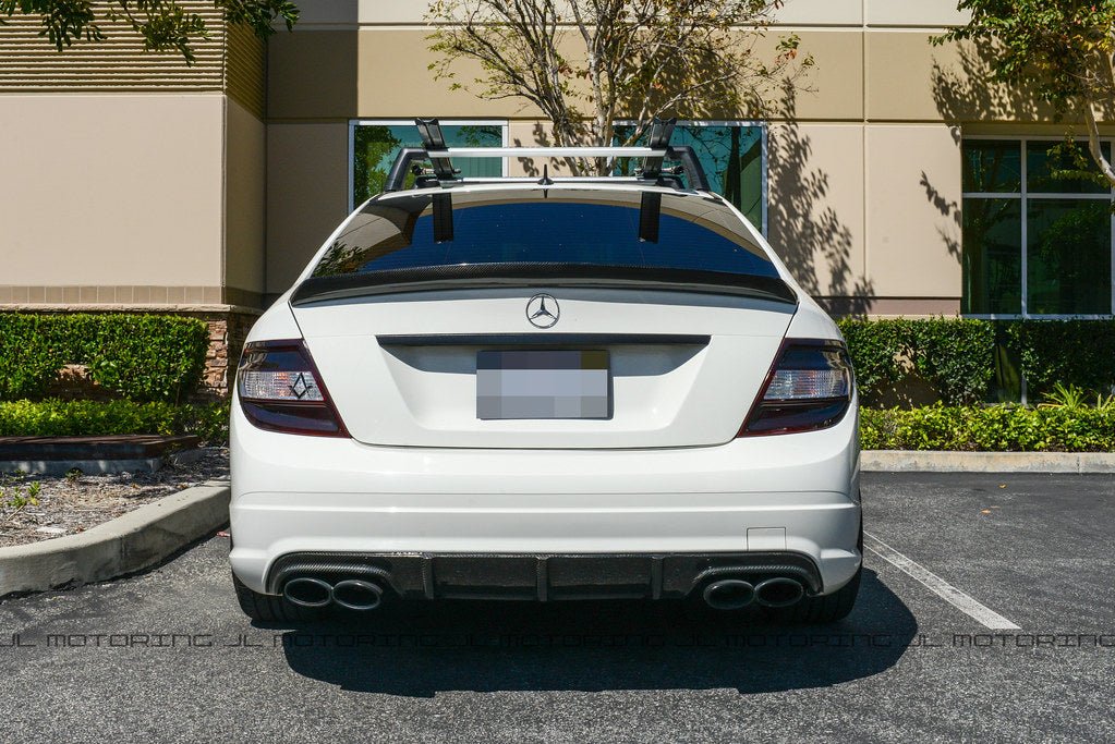 Mercedes W204 C Class DTM Style Carbon Fiber Trunk Spoiler - JL Motoring