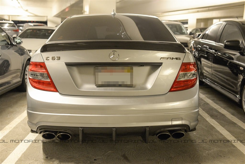 Mercedes W204 C Class DTM Style Carbon Fiber Trunk Spoiler - JL Motoring