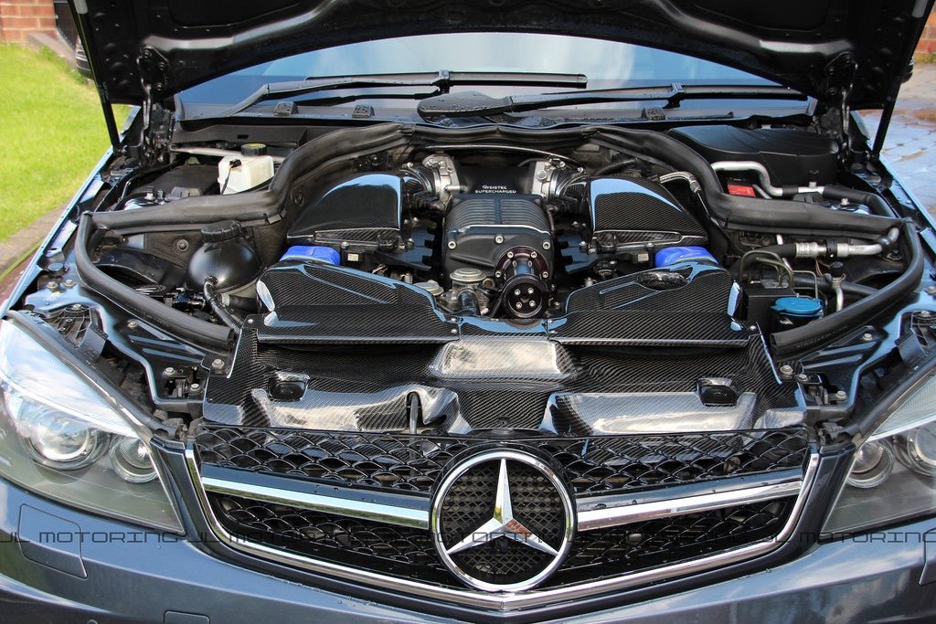 Mercedes W204 C63 AMG Gruppe M Style Carbon Fiber Cold Air Intake System - JL Motoring