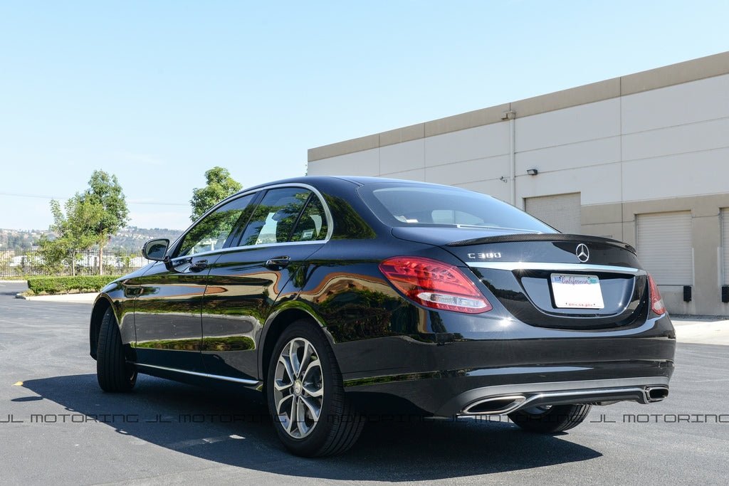 Mercedes W205 C Class AMG Style Carbon Fiber Trunk Spoiler - JL Motoring