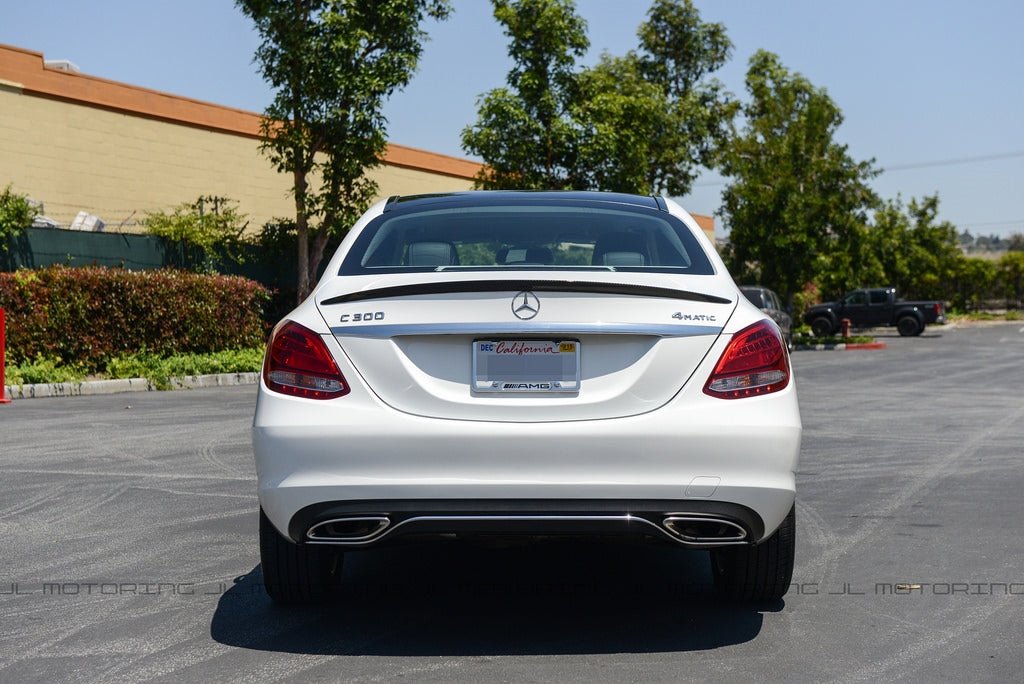 Mercedes W205 C Class AMG Style Carbon Fiber Trunk Spoiler - JL Motoring