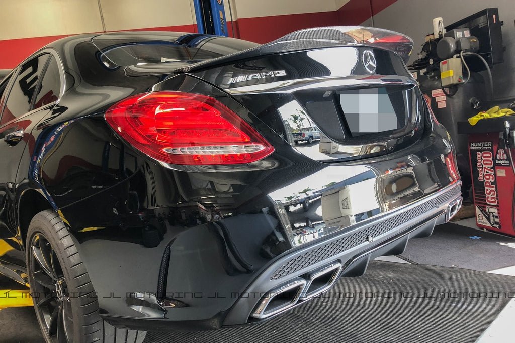 Mercedes W205 C Class GTX Carbon Fiber Trunk Spoiler - JL Motoring