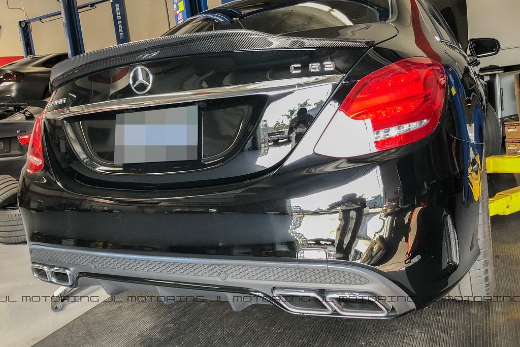 Mercedes W205 C Coupe GTX Carbon Fiber Trunk Spoiler - JL Motoring