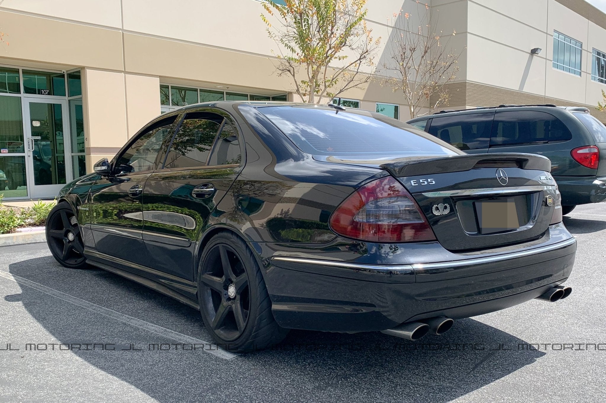 Mercedes W211 E Class Carlsson Style Carbon Fiber Trunk Spoiler - JL Motoring