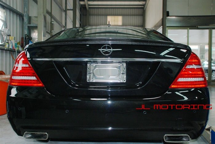 Mercedes W221 S Class AMG Style Carbon Fiber Trunk Spoiler - JL Motoring