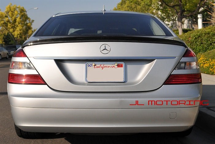 Mercedes W221 S Class AMG Style Carbon Fiber Trunk Spoiler - JL Motoring