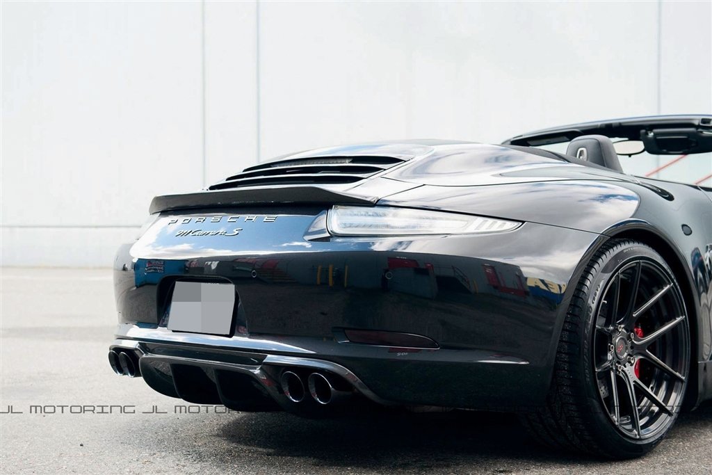Porsche 991 911 Carrera Carbon Fiber Rear Spoiler - JL Motoring