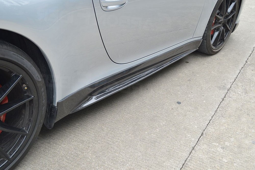 Porsche 991 911 Carrera S 4S Carbon Fiber Side Skirts - JL Motoring