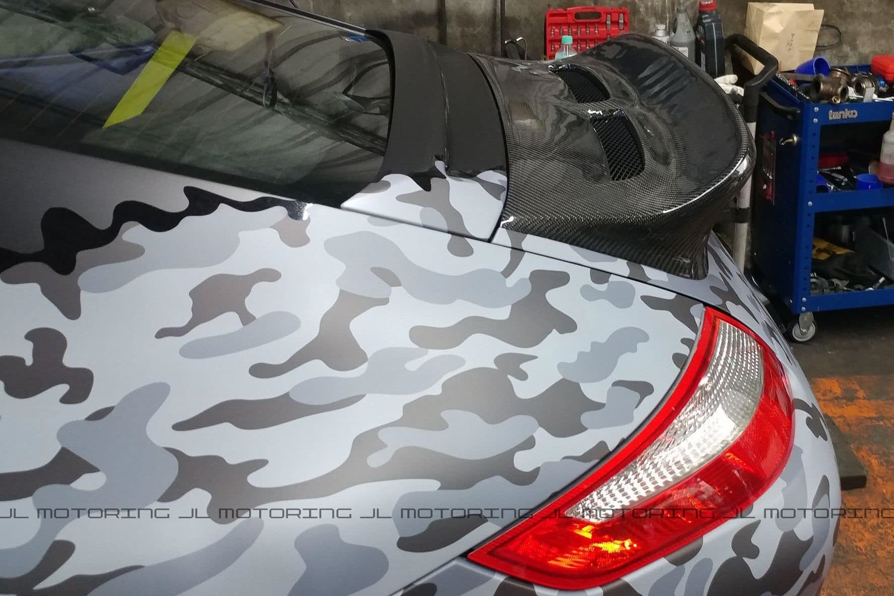 Porsche 997 Carrera Ducktail Rear Wing Spoiler - JL Motoring