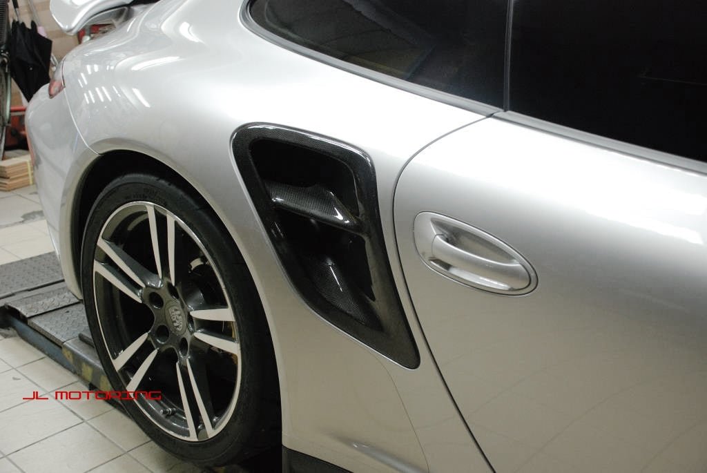 Porsche 997 Turbo Carbon Fiber Side Vents - JL Motoring
