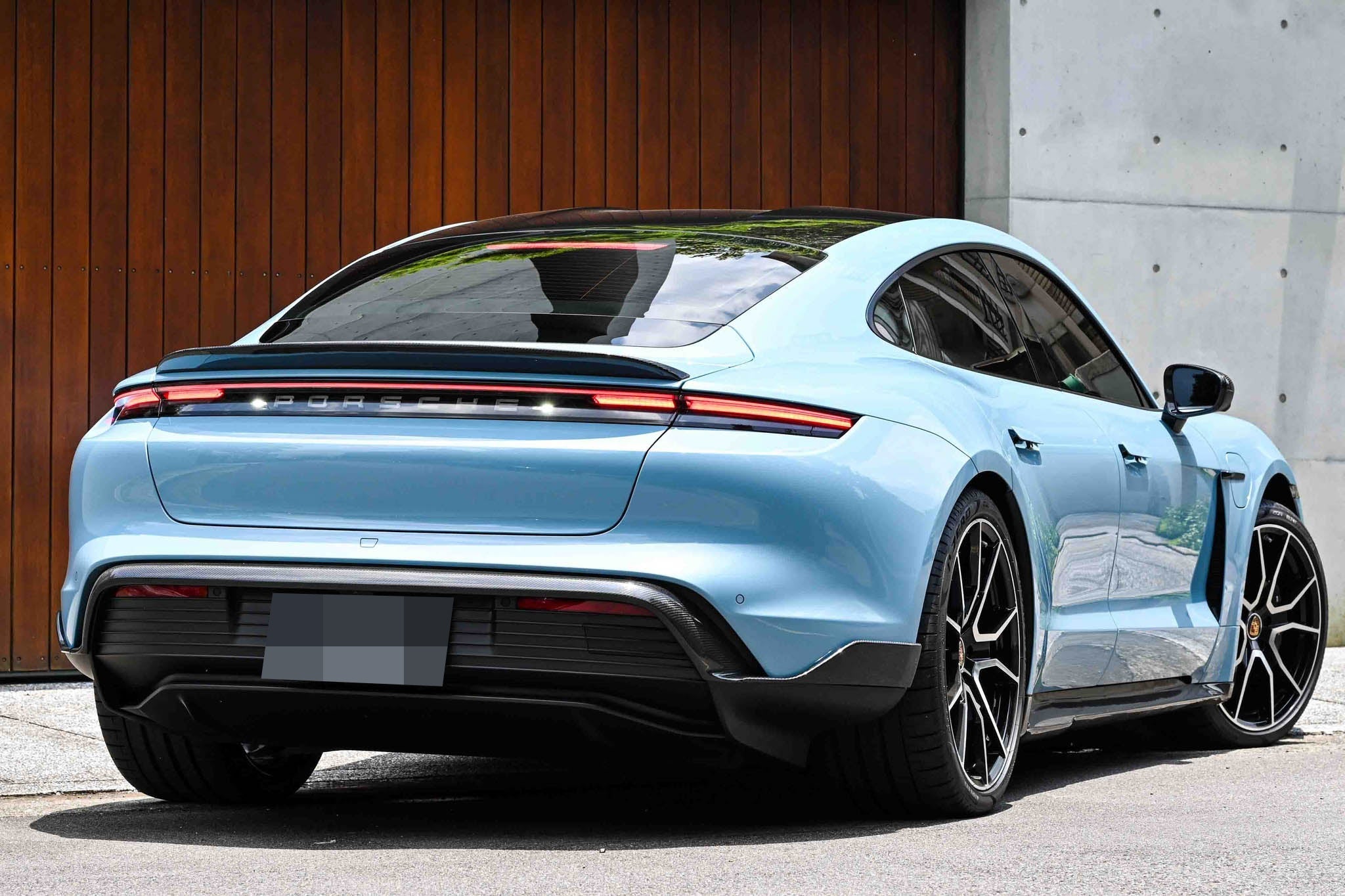 Porsche Taycan Carbon Fiber Trunk Spoiler - JL Motoring