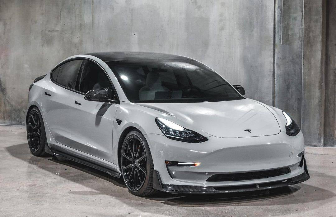 Tesla Model 3 Carbon Fiber Front Lip - JL Motoring