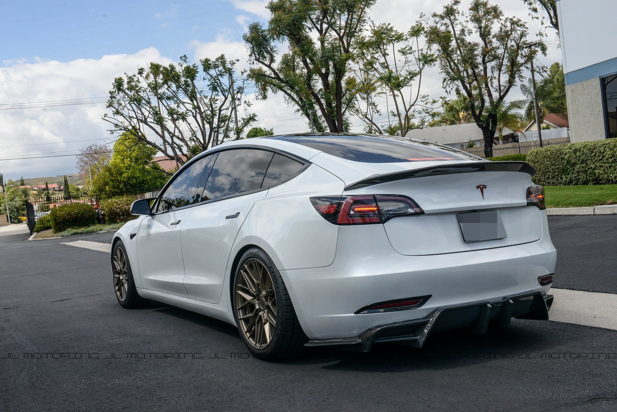 Tesla Model 3 Carbon Fiber Trunk Spoiler - JL Motoring