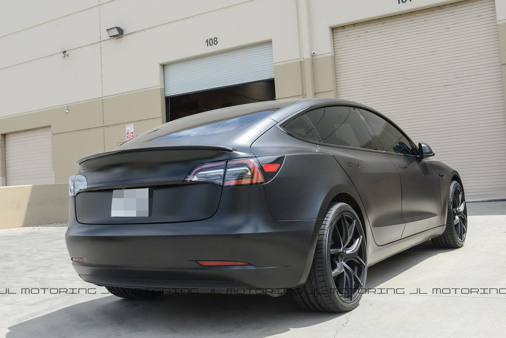 Tesla Model 3 Carbon Fiber Trunk Spoiler - JL Motoring