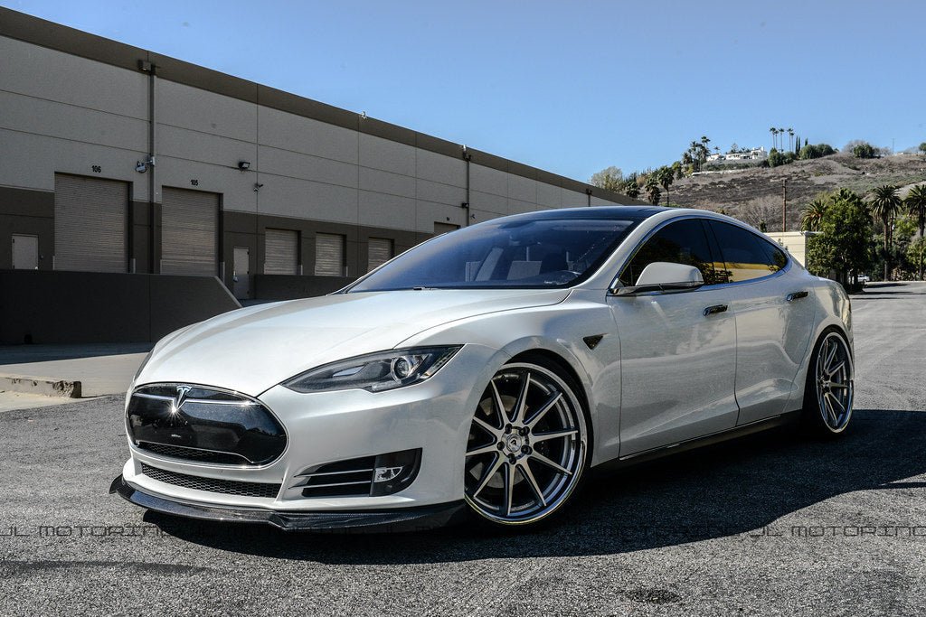 Tesla Model S Carbon Fiber Front Lip - JL Motoring