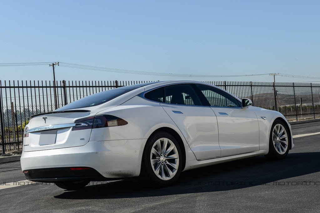 Tesla Model S Carbon Fiber Trunk Spoiler - JL Motoring