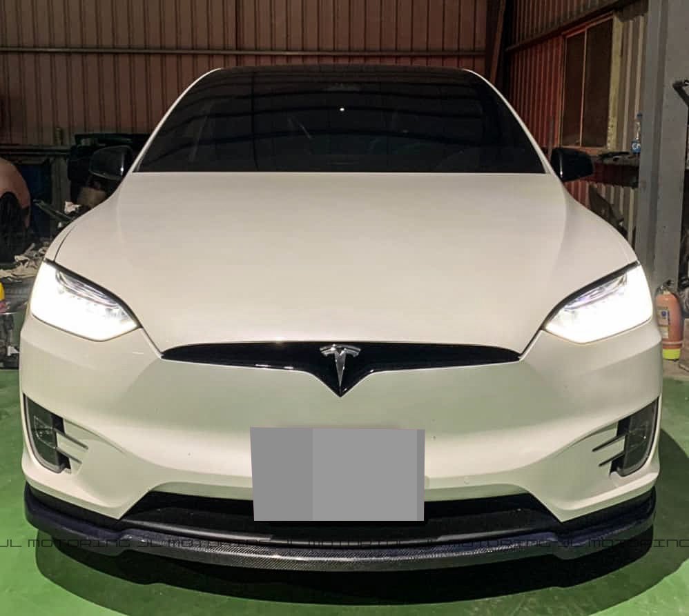 Tesla Model X Carbon Fiber Front Lip - JL Motoring