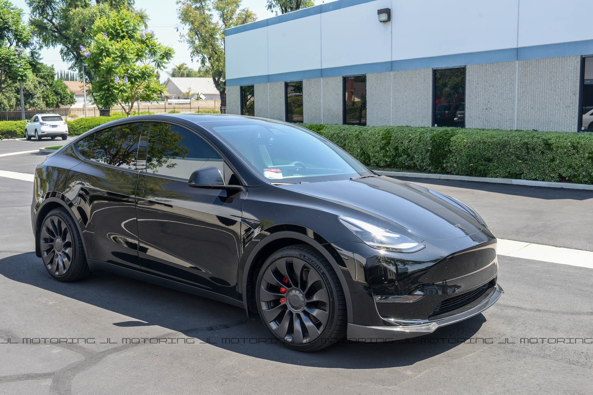 Tesla Model Y Carbon Fiber Front Lip - JL Motoring