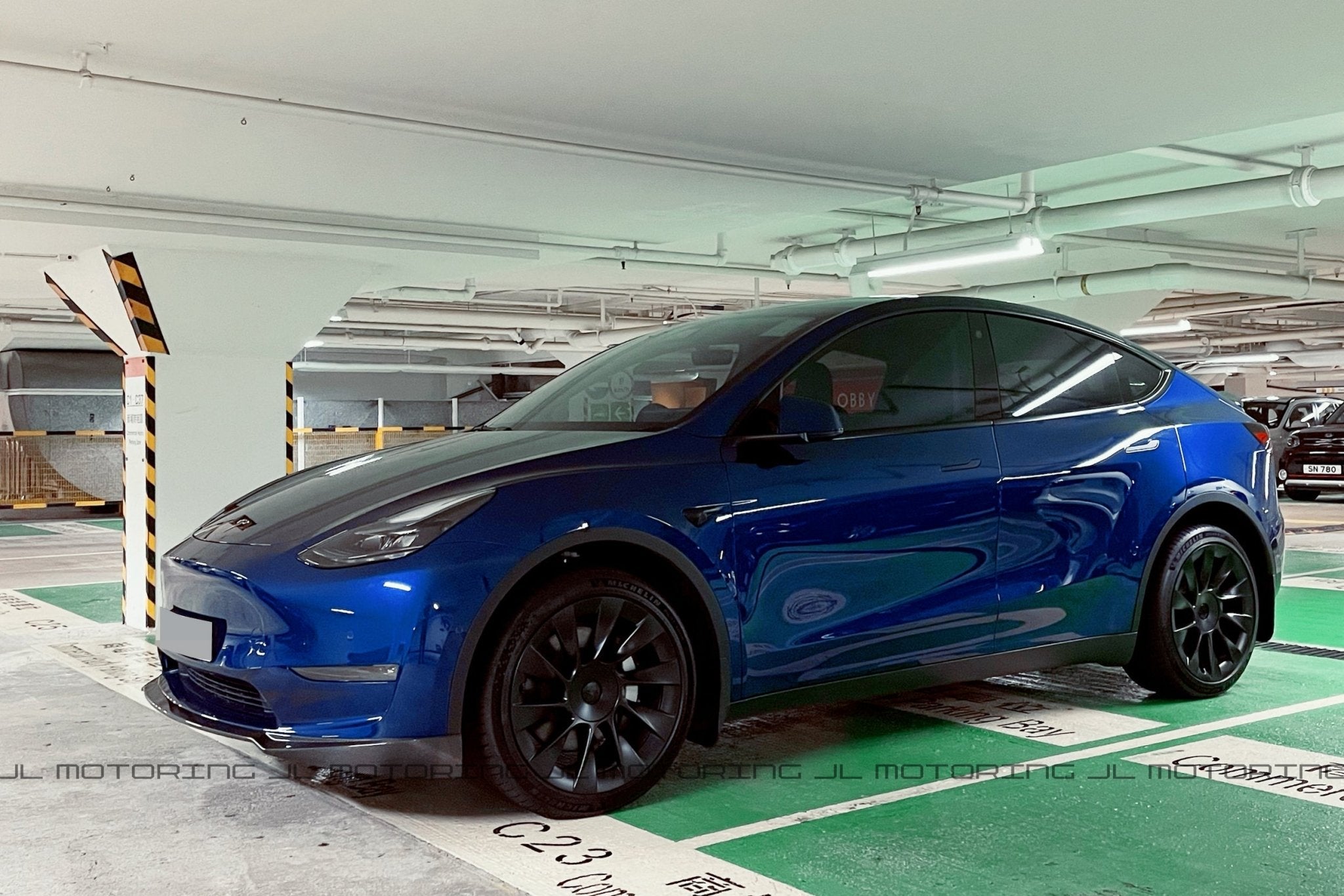 Tesla Model Y Carbon Fiber Front Lip - JL Motoring