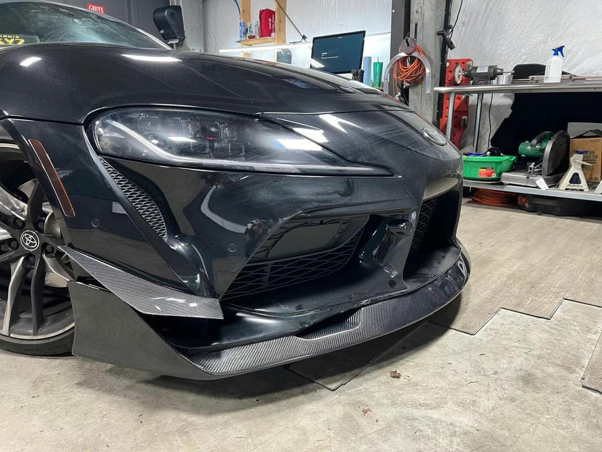Toyota GR Supra MKV A90 V2 Carbon Fiber Front Lip - JL Motoring