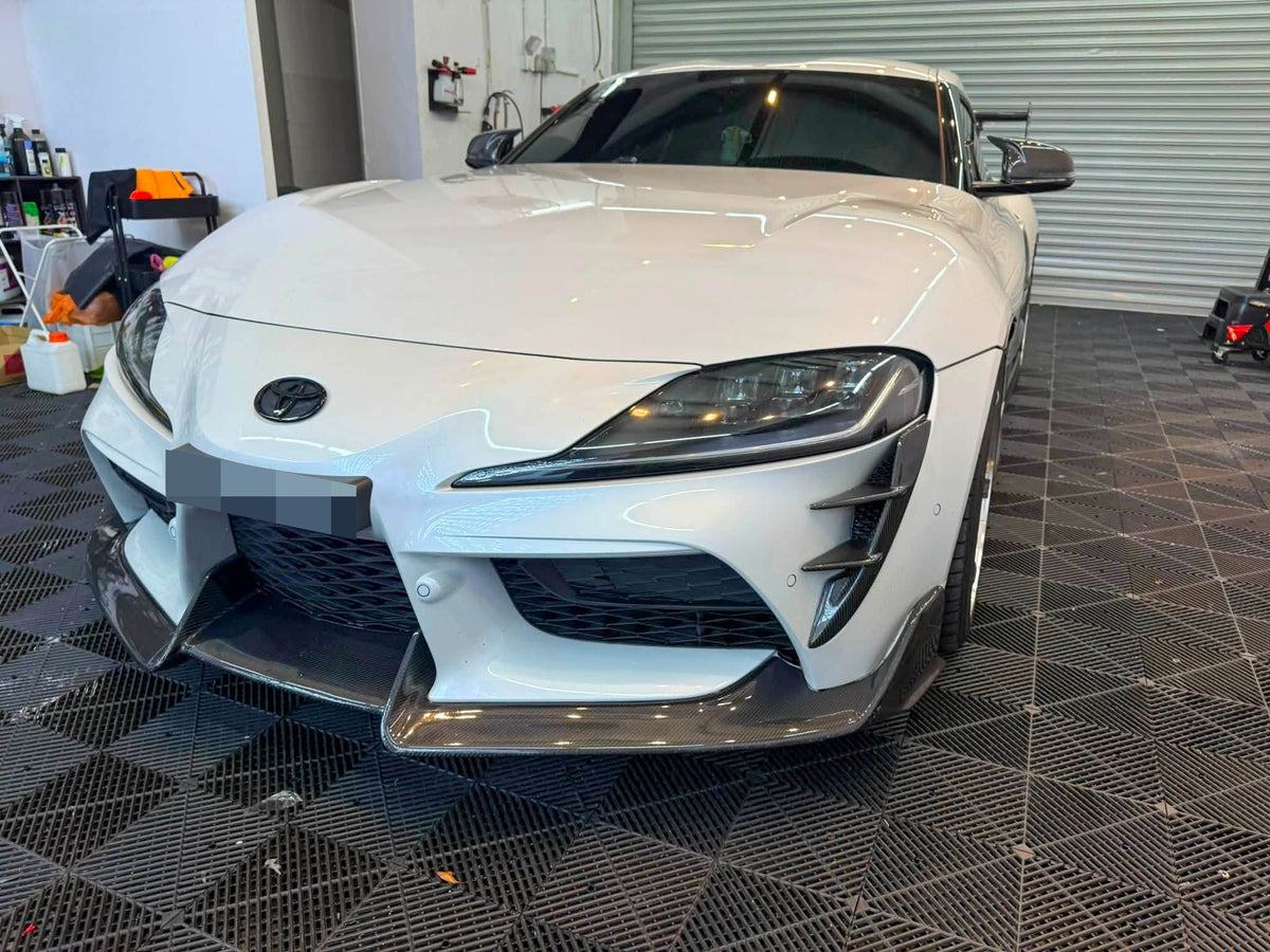 Toyota GR Supra MKV A90 V5 Carbon Fiber Front Lip - JL Motoring