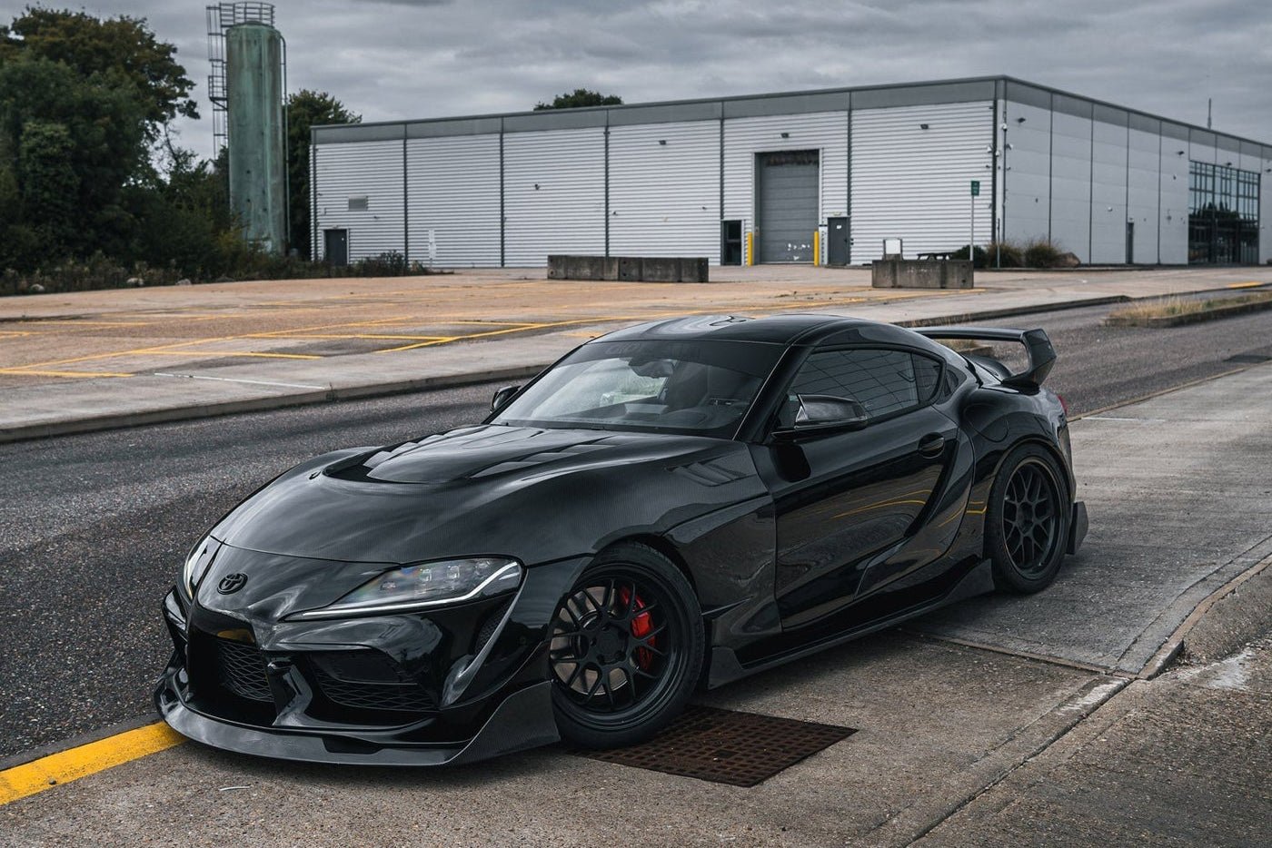 Toyota Supra MKV A90 A91 Carbon Fiber Front Lip - JL Motoring
