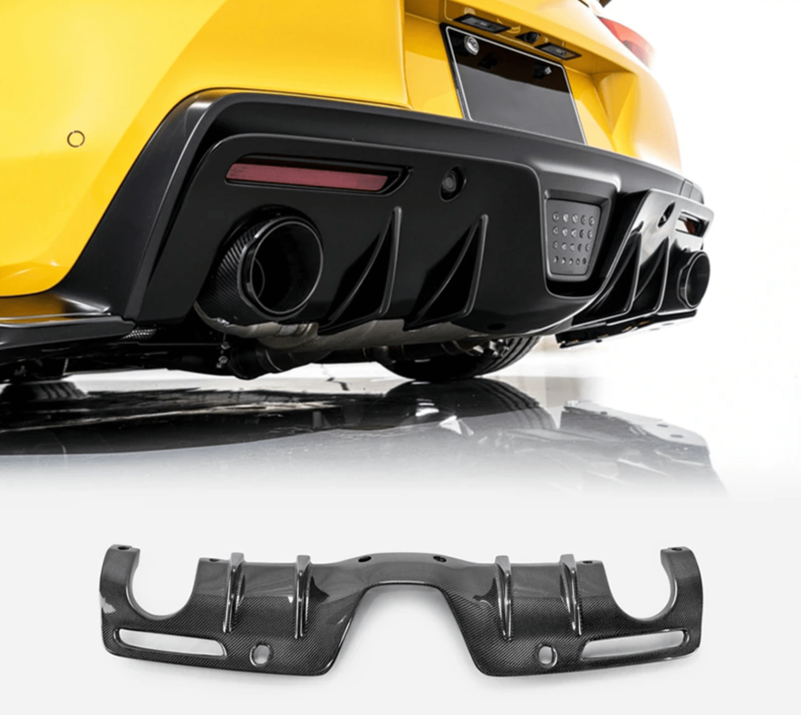 Toyota Supra MKV A90 A91 Carbon Fiber Rear Diffuser - JL Motoring