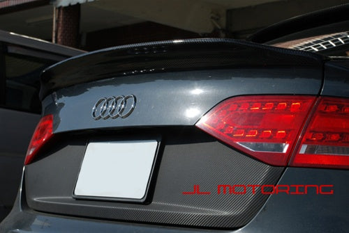 Audi B8 A4 C Style Carbon Fiber Trunk Spoiler - JL Motoring