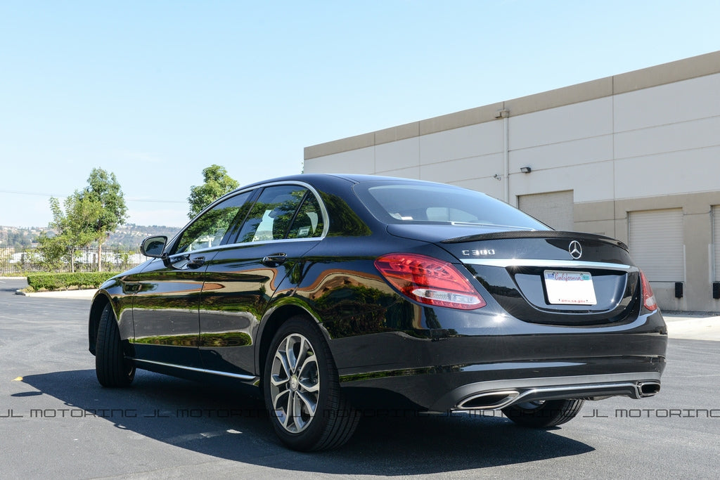Mercedes W205 C Class AMG Style Carbon Fiber Trunk Spoiler