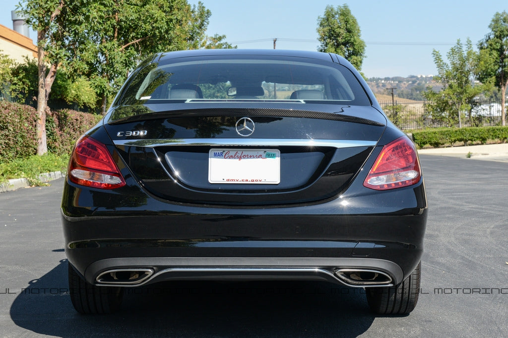 Mercedes W205 C Class AMG Style Carbon Fiber Trunk Spoiler