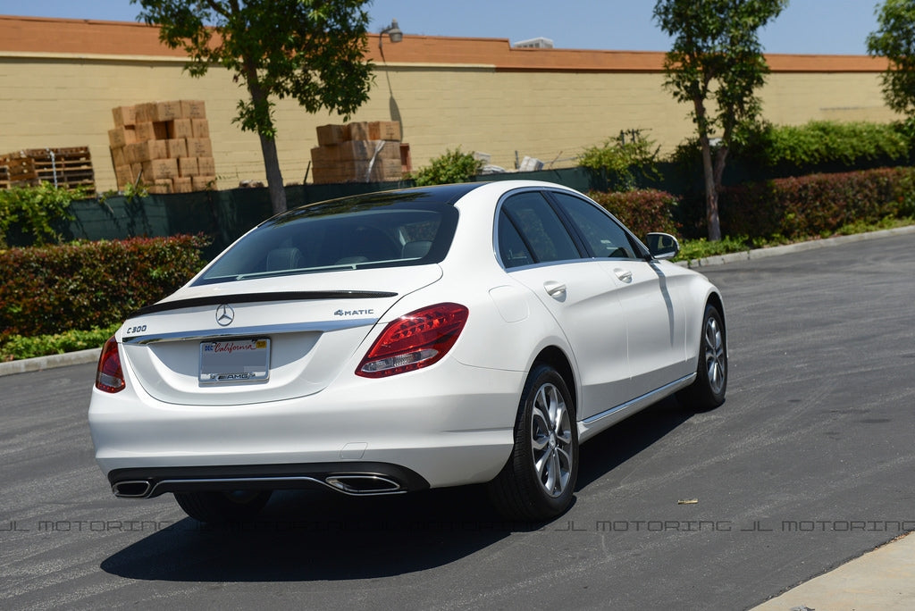 Mercedes W205 C Class AMG Style Carbon Fiber Trunk Spoiler