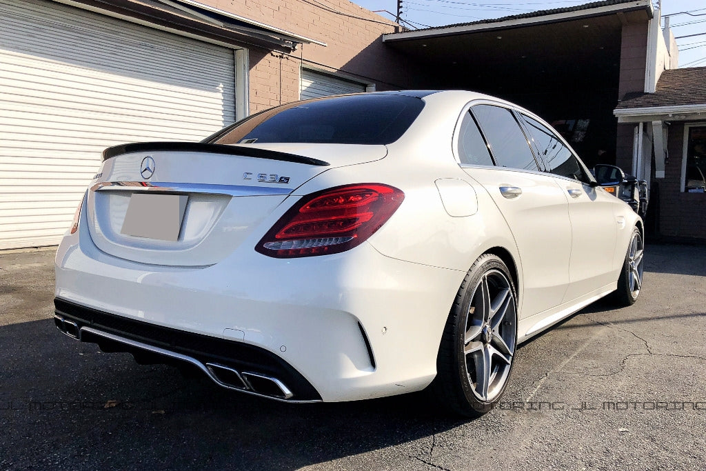 Mercedes W205 C Class AMG Style Carbon Fiber Trunk Spoiler
