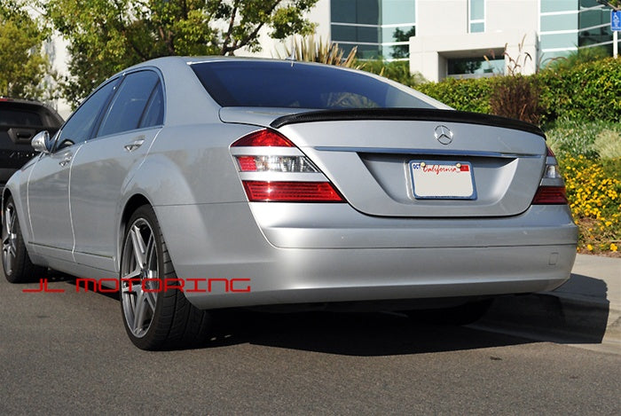 Mercedes W221 S Class AMG Style Carbon Fiber Trunk Spoiler