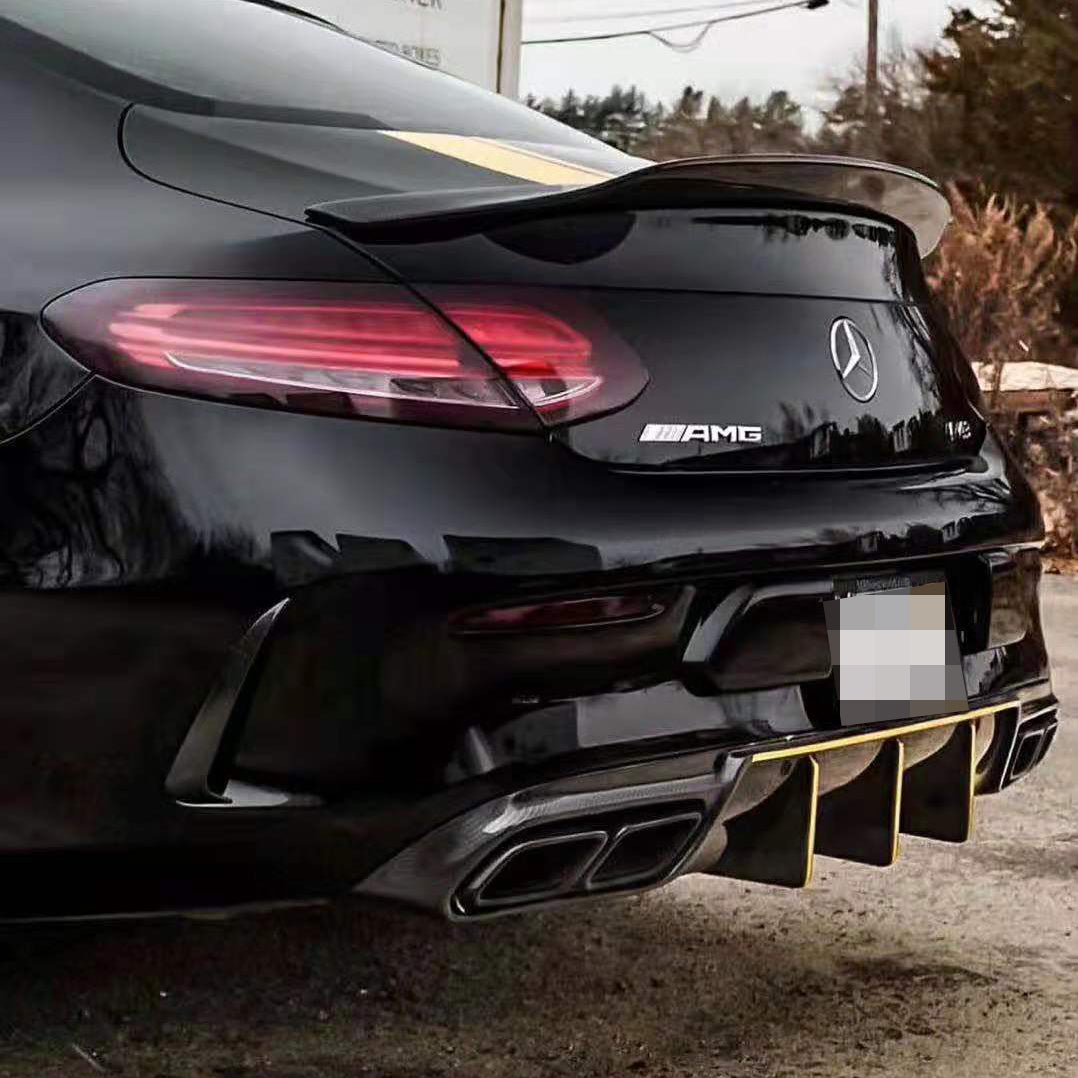 Mercedes Benz C205 C63 C63S AMG DTM Carbon Fiber Rear Diffuser