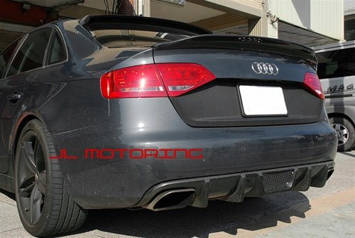 Audi B8 A4 C Style Carbon Fiber Trunk Spoiler - JL Motoring