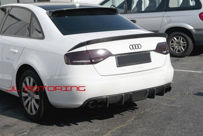 Audi B8 A4 S4 Carbon Fiber Roof Spoiler - JL Motoring
