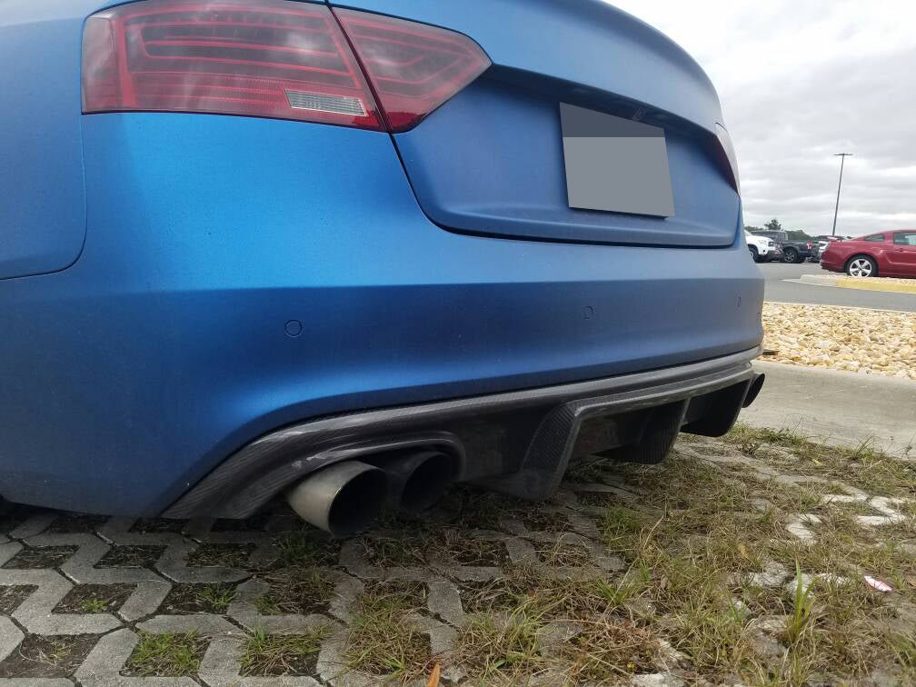 Audi B8.5 S5 A5 S Line Coupe RS Carbon Fiber Rear Diffuser - JL Motoring