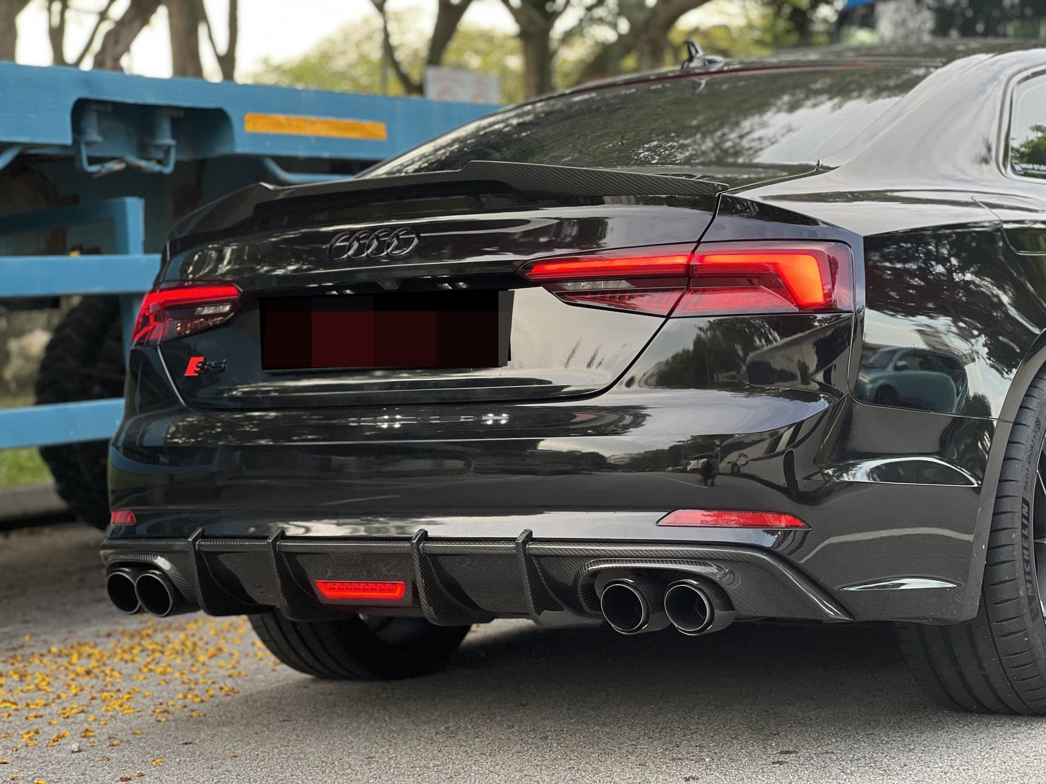 Audi B9 RS5 S5 A5 Carbon Fiber Trunk Spoiler - JL Motoring