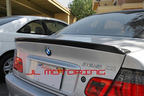 BMW ACS Style Carbon Fiber Trunk Spoiler - E46 3 Series Coupe - JL Motoring