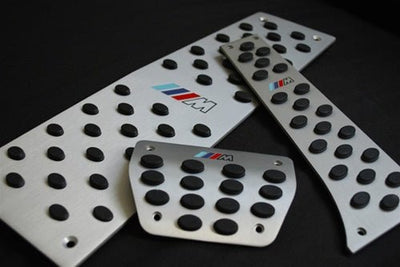 BMW Brushed Aluminum M Pedals - E60 E61 E63 E64 - JL Motoring
