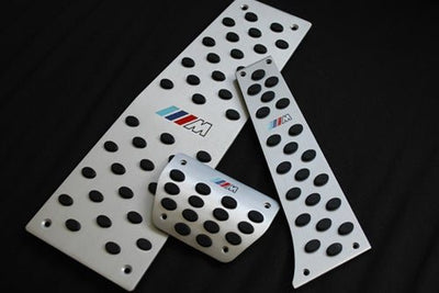 BMW Brushed Aluminum M Pedals - E60 E61 E63 E64 - JL Motoring