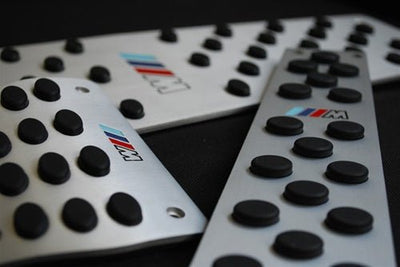 BMW Brushed Aluminum M Pedals - E60 E61 E63 E64 - JL Motoring