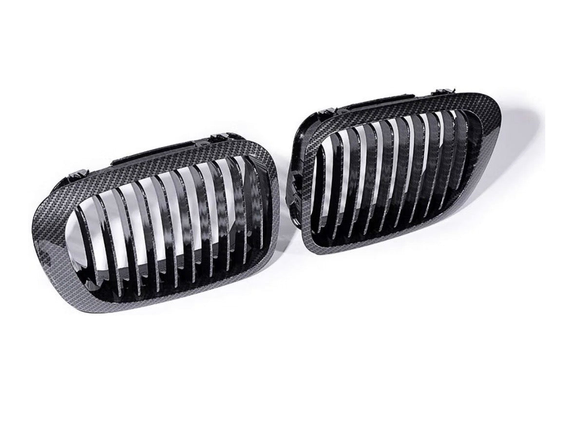 BMW Carbon Fiber Front Grilles - E39 5 Series - JL Motoring