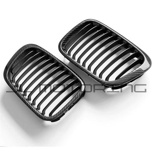 BMW Carbon Fiber Front Grilles - E39 5 Series - JL Motoring